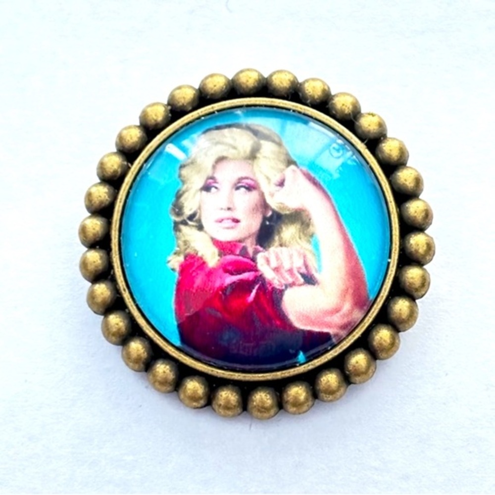 Dolly Parton Retro Brooch, NWT